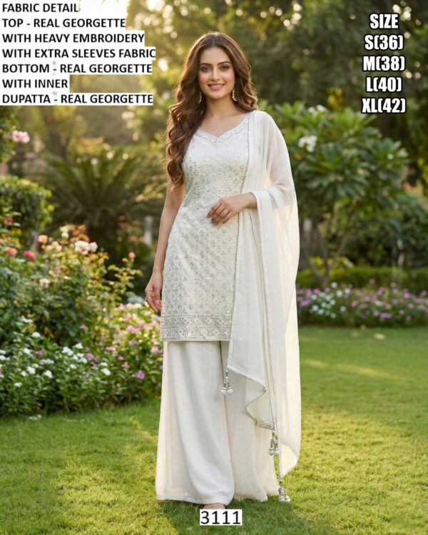 Different And Attractive Designer Real Georgette Salwar Kameez Suits For Wedding Occasions