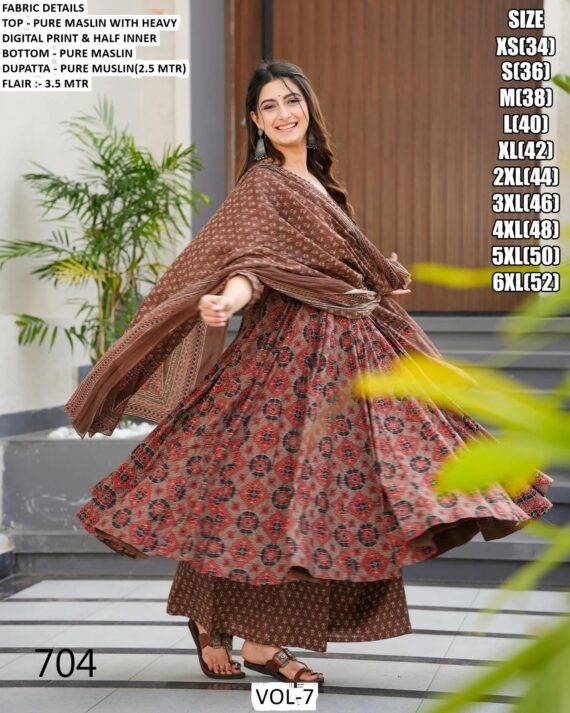 Experience Vibrant Festive Style With Our Luxury Maslin Readymade Salwar Suits