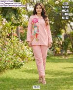 Elevate Your Casual Fashion With Our Premium Cotton Printed Two-Piece Co-ord Sets