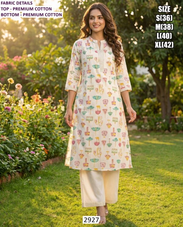 Beautiful Premium Cotton Embroidered Three-Piece Salwar Suits For Women