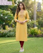 Women's Roman Silk Straight Cut Daily Wear Kurties With Embroidery Work