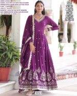 Launching Our Latest Vichitra Silk Gown Set For Weddings And Festive Occasions