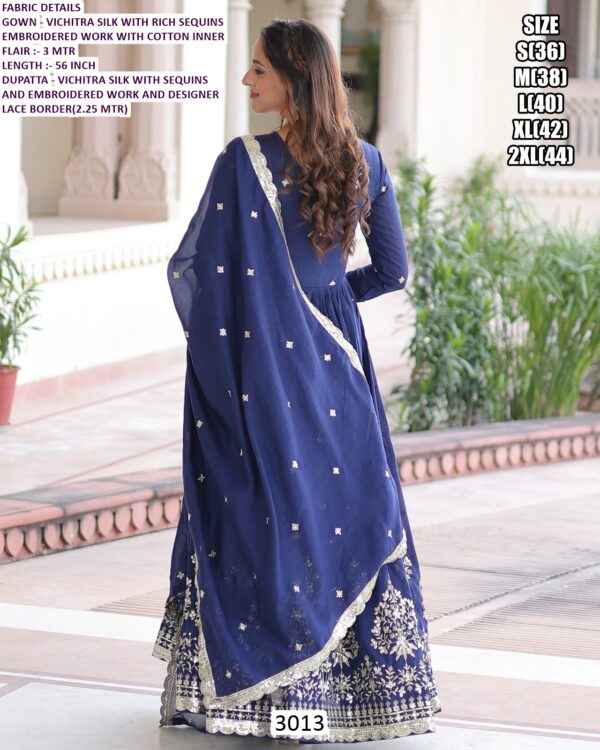 Launching Our Latest Vichitra Silk Gown Set For Weddings And Festive Occasions