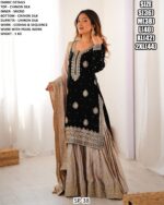 Chinon Silk Sequence And Pearl Work Festival Sharara Suits In Pink And Red Two Beautiful Colours!