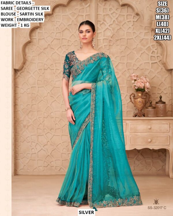 Special New Party Wear Sarees Launch! Most Beautiful Look Designer Un-Stitched Saree With Blouse