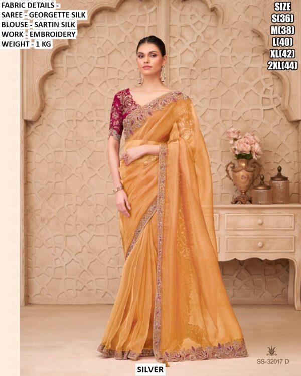 Special New Party Wear Sarees Launch! Most Beautiful Look Designer Un-Stitched Saree With Blouse