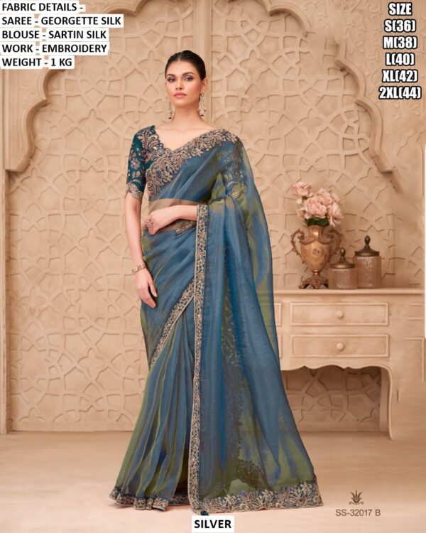 Special New Party Wear Sarees Launch! Most Beautiful Look Designer Un-Stitched Saree With Blouse