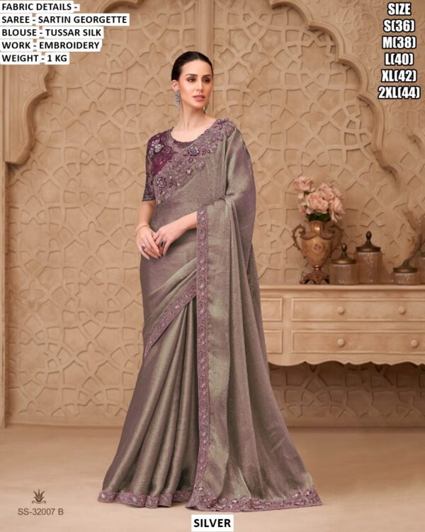 Special New Party Wear Sarees Launch! Most Beautiful Look Designer Un-Stitched Saree With Blouse