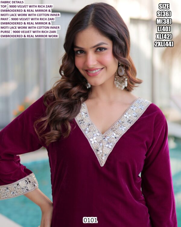 Shine Into This Wedding Season With This Stunning 9000 Velvet Three-Piece Salwar Suit Sets