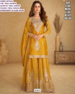 Different Embroidery Designer Real Chinon Stitched Plazo Salwar Suit Collection 2026