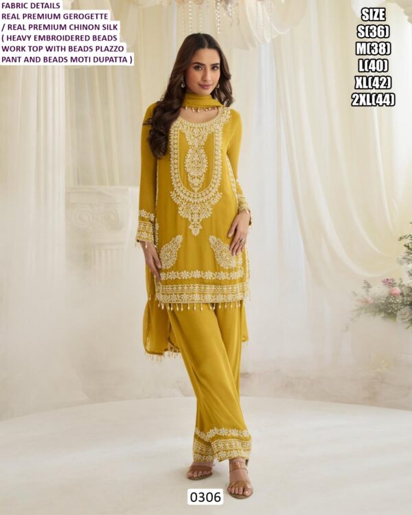 Shop Heavy Designer Suit Set Made With Real Premium Georgette And Chinon Silk