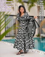 *New Launch* New Collection Of Heavy Digital Printed Anarkali Kurti Sets With Maslin Dupatta