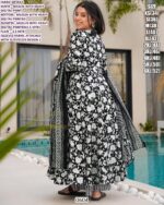 *New Launch* New Collection Of Heavy Digital Printed Anarkali Kurti Sets With Maslin Dupatta