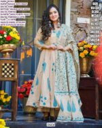 *New Launch* New Collection Of Heavy Digital Printed Anarkali Kurti Sets With Maslin Dupatta