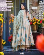 *New Launch* New Collection Of Heavy Digital Printed Anarkali Kurti Sets With Maslin Dupatta
