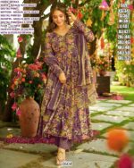 *New Launch* New Collection Of Heavy Digital Printed Anarkali Kurti Sets With Maslin Dupatta