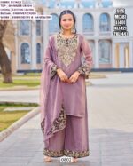 Get Ready To Glow In This Wedding With Beautiful Onion Pink Colour Crush Shimmer Readymade Plazo Suit