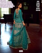 Georgette Fully Embroidered Mirror Work Bridal Wear Lehenga Style Dresses Catalogue