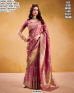 Premium Stylish Evening Party Collection Of Kora Tissue Sarees With Matching Blouses In Five Colours