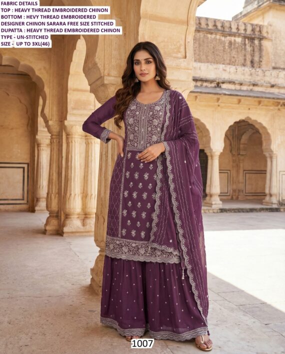 Shop Now This Beautiful Embroidered Functional Wear Stitched Women's Salwar Suits