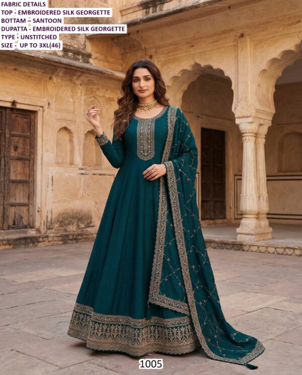 Shop Now This Beautiful Embroidered Functional Wear Stitched Women's Salwar Suits
