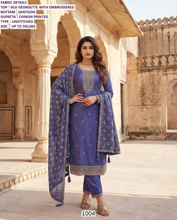 Shop Now This Beautiful Embroidered Functional Wear Stitched Women's Salwar Suits