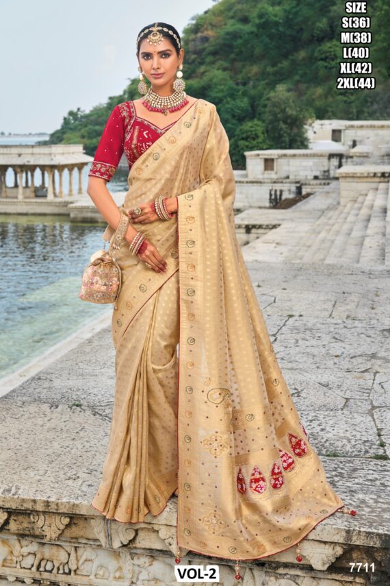 Boost Your Fashion Style With This Beautiful Alluring Wedding Wear Designer Sarees