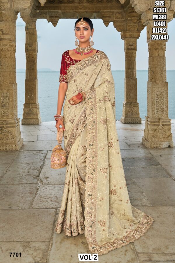 Boost Your Fashion Style With This Beautiful Alluring Wedding Wear Designer Sarees