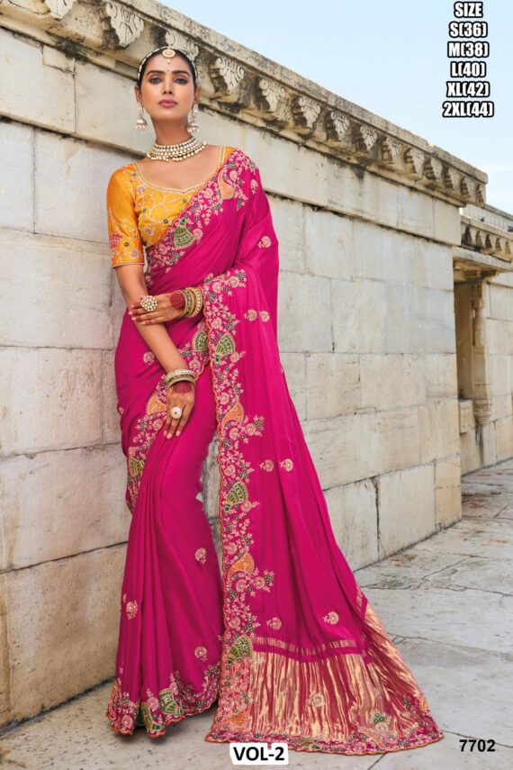 Boost Your Fashion Style With This Beautiful Alluring Wedding Wear Designer Sarees