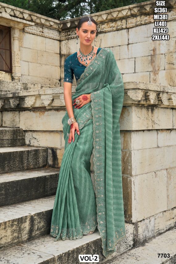 Boost Your Fashion Style With This Beautiful Alluring Wedding Wear Designer Sarees