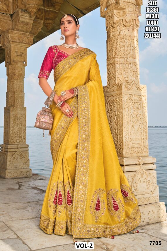 Boost Your Fashion Style With This Beautiful Alluring Wedding Wear Designer Sarees