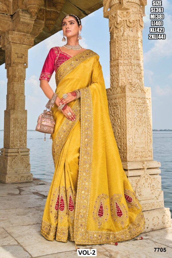 Boost Your Fashion Style With This Beautiful Alluring Wedding Wear Designer Sarees