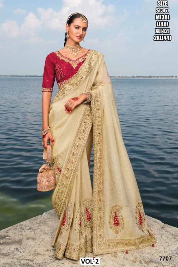 Boost Your Fashion Style With This Beautiful Alluring Wedding Wear Designer Sarees