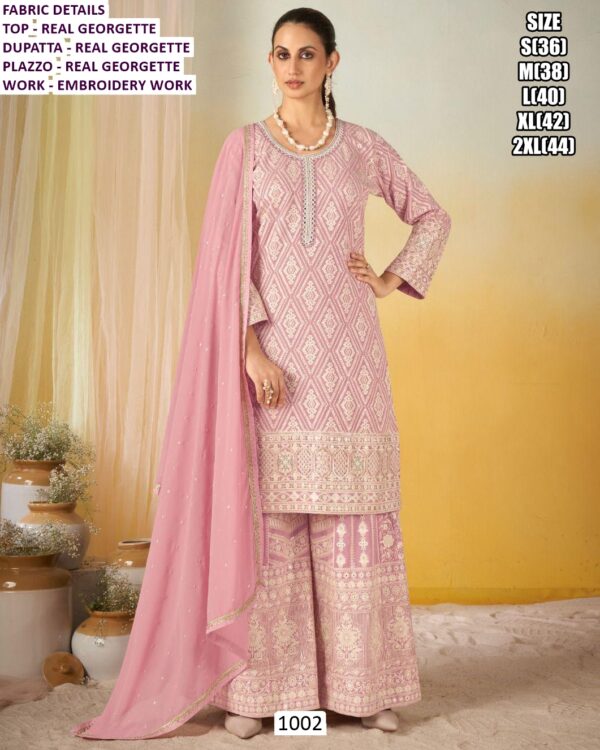 Indian-Pakistani Ethnic Wear Georgette Heavy Embroidered Salwar Kameez Suits