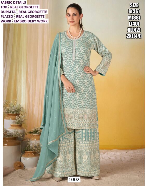 Indian-Pakistani Ethnic Wear Georgette Heavy Embroidered Salwar Kameez Suits