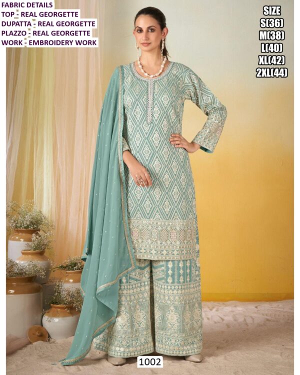 Indian-Pakistani Ethnic Wear Georgette Heavy Embroidered Salwar Kameez Suits