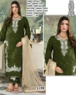 Ready To Wear Jimmy Choo Embroidery Work Pakistani Wedding Suits With Dupatta