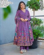 Wedding And Party Wear Readymade Floral Printed Muslin Cotton Anarkali Suits In Bright Colours!