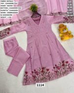 Timeless Chanderi Silk Kurti Set With Exiquisite Embroidery And Handwork At Reasonable Price