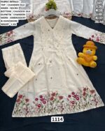 Timeless Chanderi Silk Kurti Set With Exiquisite Embroidery And Handwork At Reasonable Price