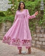 Timeless Chanderi Silk Kurti Set With Exiquisite Embroidery And Handwork At Reasonable Price