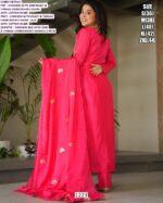 Look Ethnic In This Sort Of A Affluent Chinon Silk Trendy Designer Salwar Kameez Suits