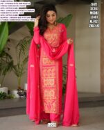 Look Ethnic In This Sort Of A Affluent Chinon Silk Trendy Designer Salwar Kameez Suits