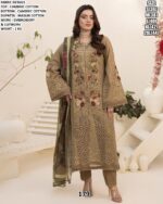 Premium Pakistani Style Cambric Cotton Suits With Multi Embroidered Cutwork