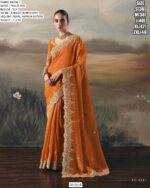 Adorn Yourself With Regal Charm With This Tissue Zari Wedding Designer Sarees