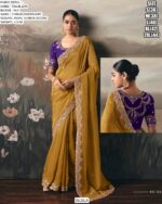 Adorn Yourself With Regal Charm With This Tissue Zari Wedding Designer Sarees
