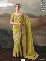 Adorn Yourself With Regal Charm With This Tissue Zari Wedding Designer Sarees