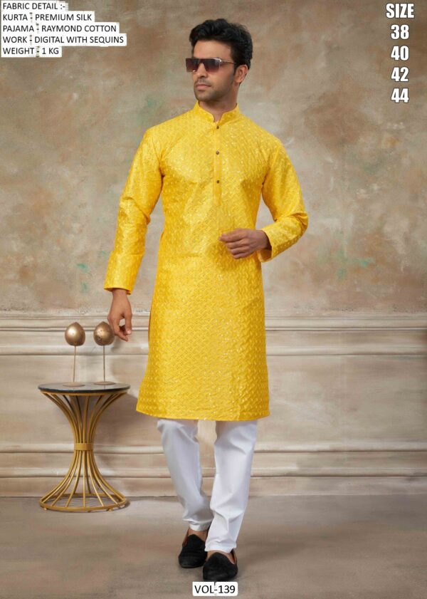 Ace Your Ethnic Look By Wearing Our Latest Premium Silk Kurta With Pajama For Men