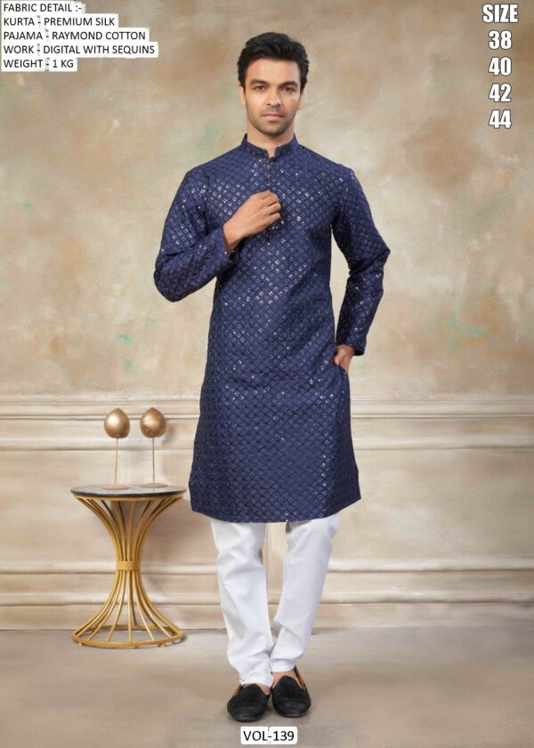 Ace Your Ethnic Look By Wearing Our Latest Premium Silk Kurta With Pajama For Men
