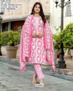 Casual Outings Or Office Wear Simple And Comfortable Cotton Kurti Pant Sets - Fully Stitched